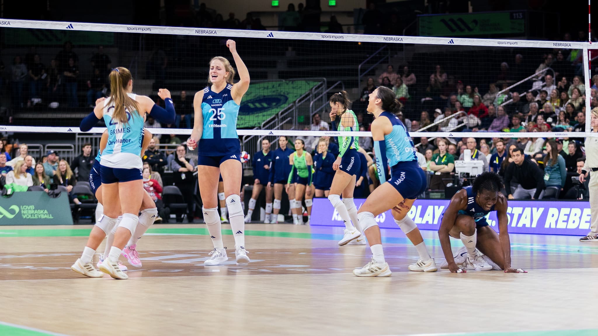 Sweet Relief, Sweeter Victory: LOVB Madison Snaps Losing Streak in Nebraska