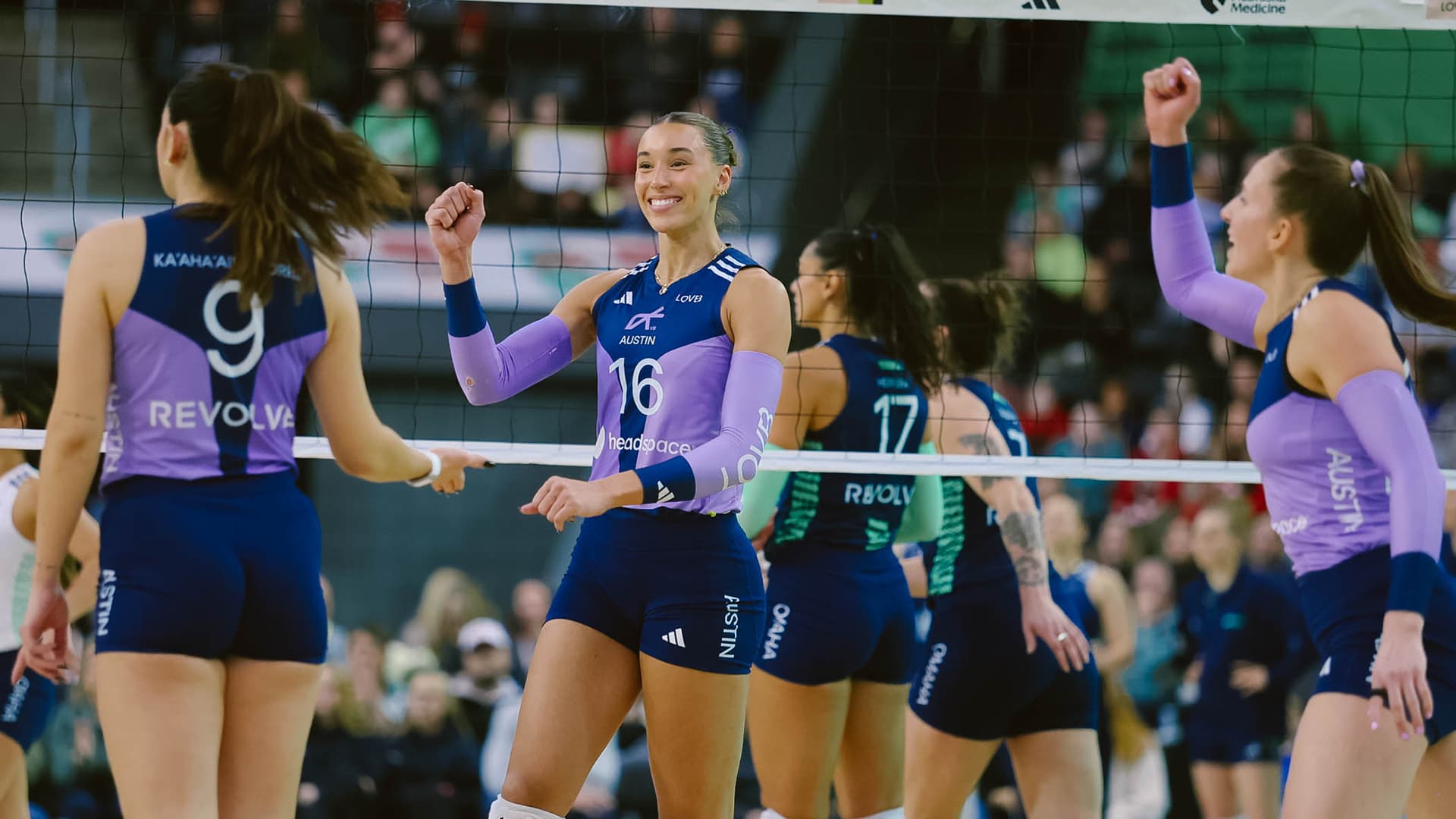 Unbeaten no more: LOVB Austin sweeps LOVB Omaha