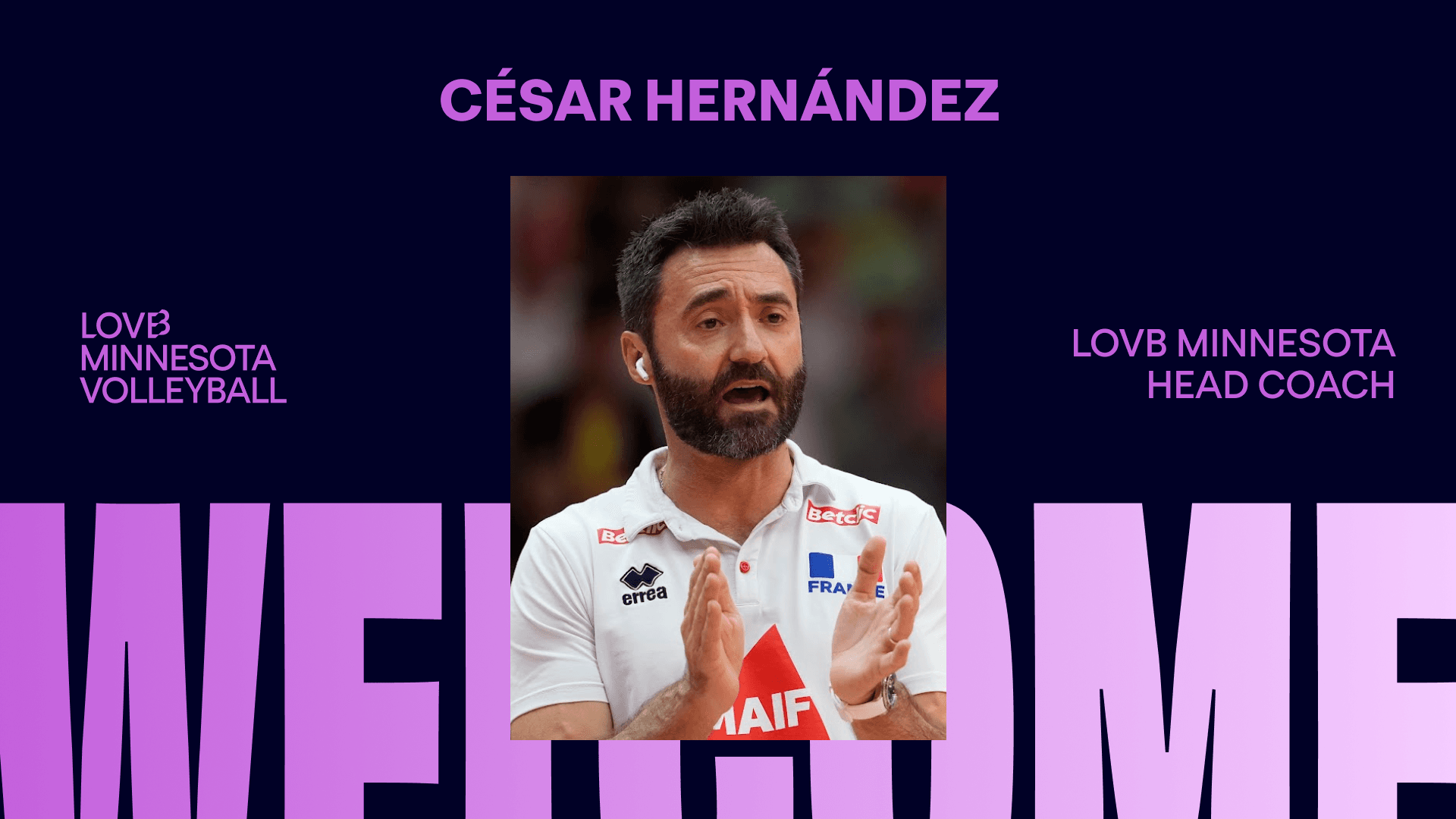 César Hernández González Tabbed as LOVB Minnesota Head Coach